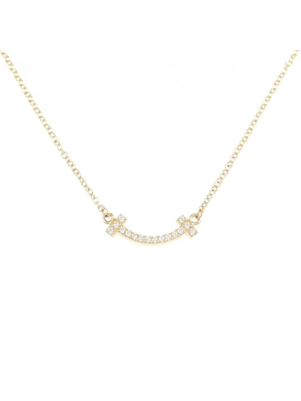 Tiffany & Co T Smile Mini Necklace